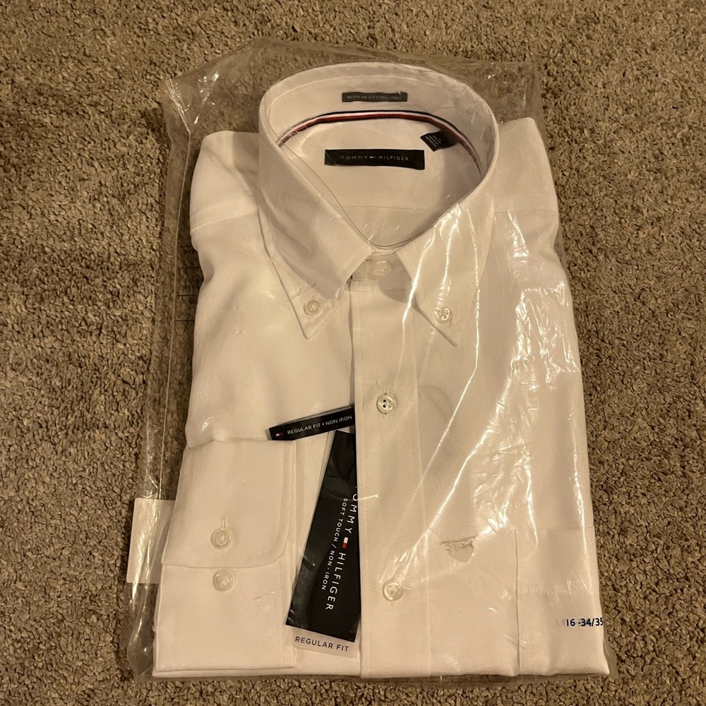 Nwt Tommy Hilfiger mens dress shirt 16 34/35